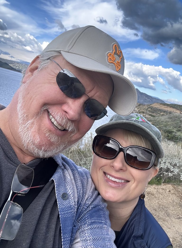 Tex and his wife outdoors