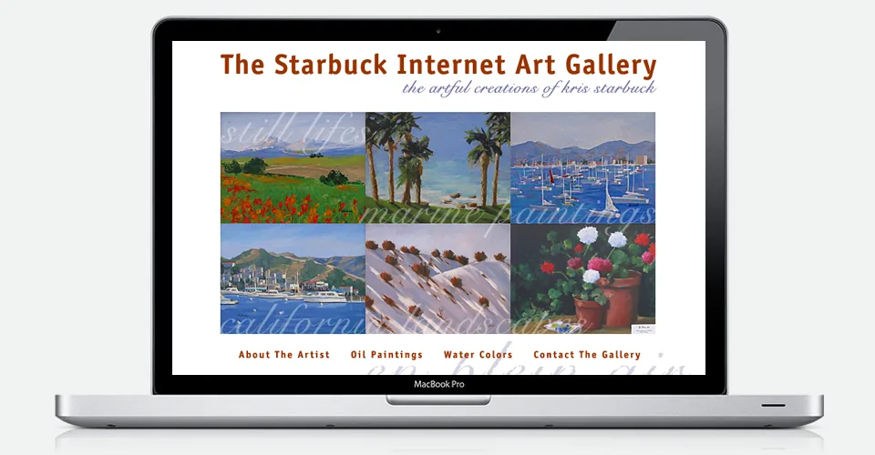 Starbuck Internet Art Gallery website